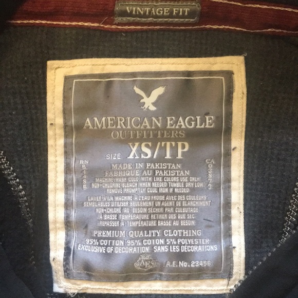 American Eagle Full Zip Hoodie - Picture 3 of 3
